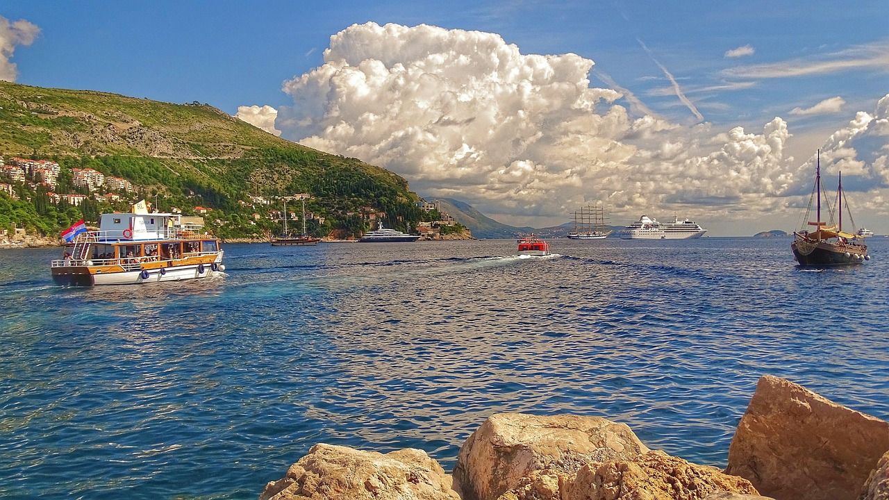 Cote croate Dubrovnik bateaux